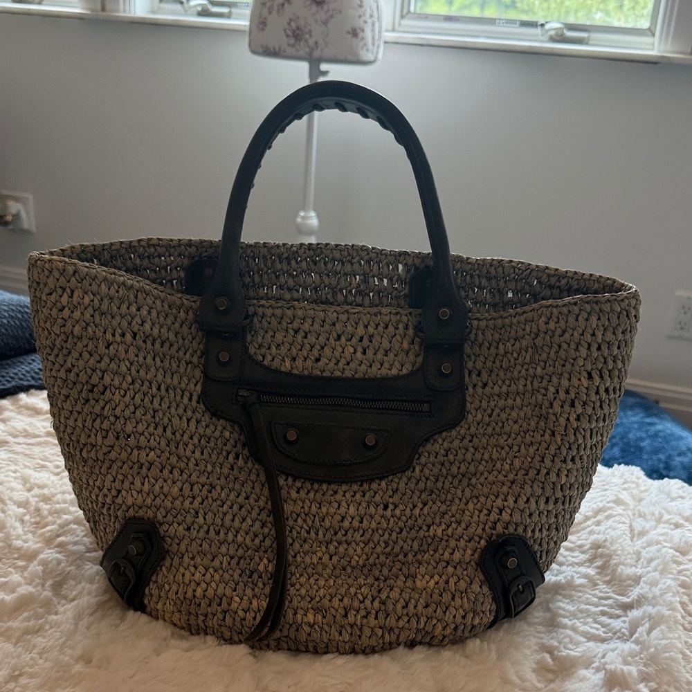 Balenciaga Raffia Tote